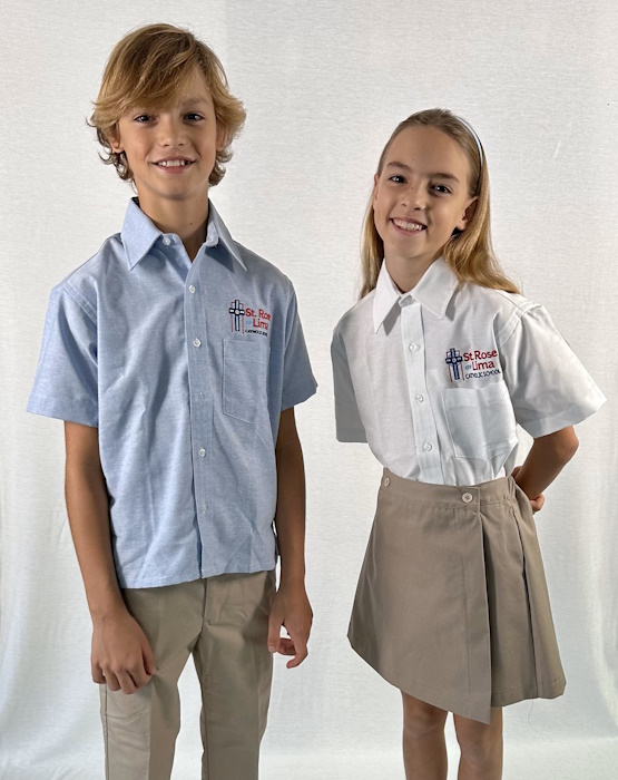 Boys and Girls Button-down Oxford