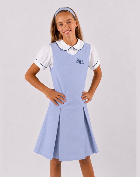 Pin Cord Blue Jumper (K-2nd)
